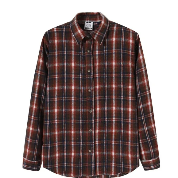 Men's Plaid Flannel Shirt - Picture 1 of 5